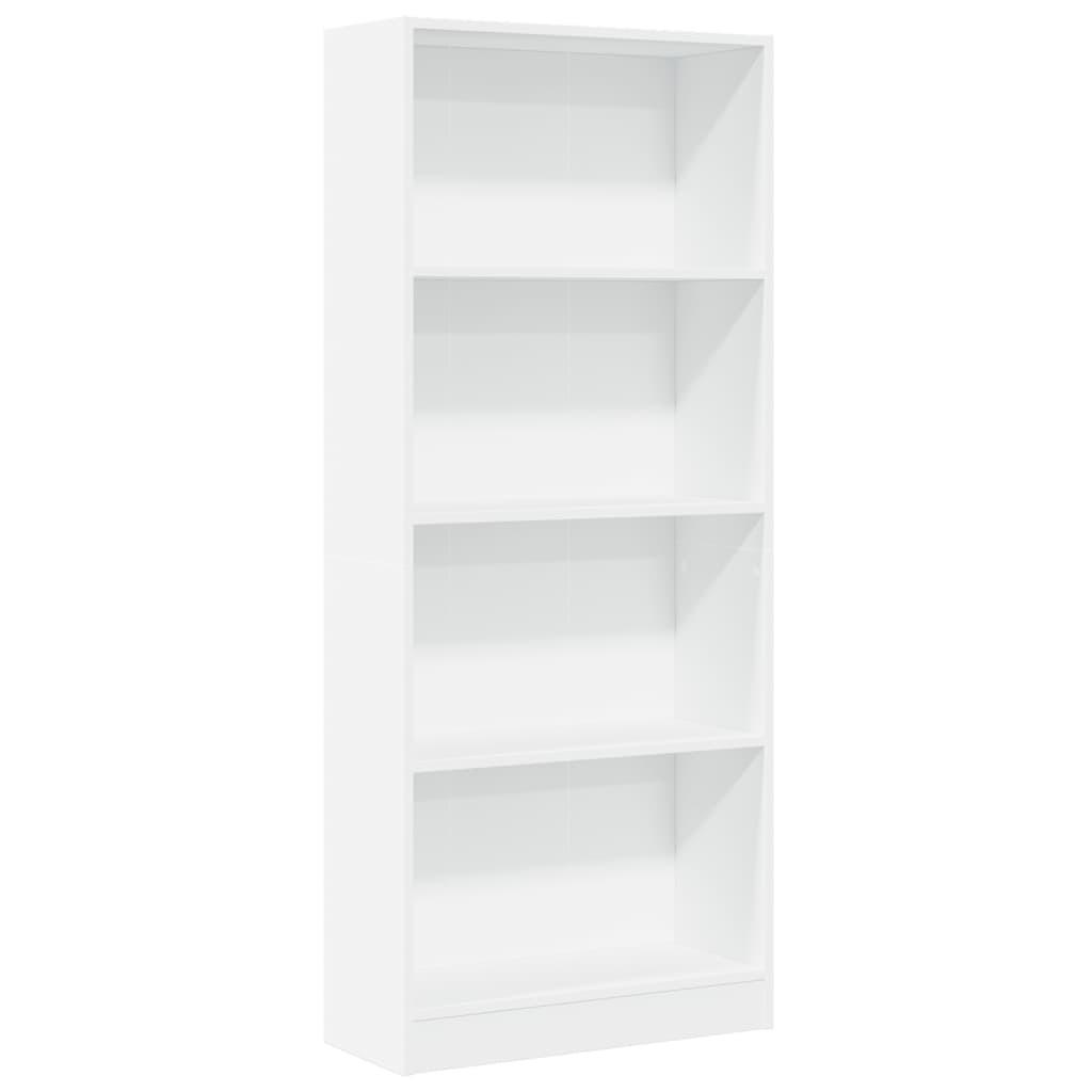 vidaXL Bücherregal Weiß 60x143x24 cm