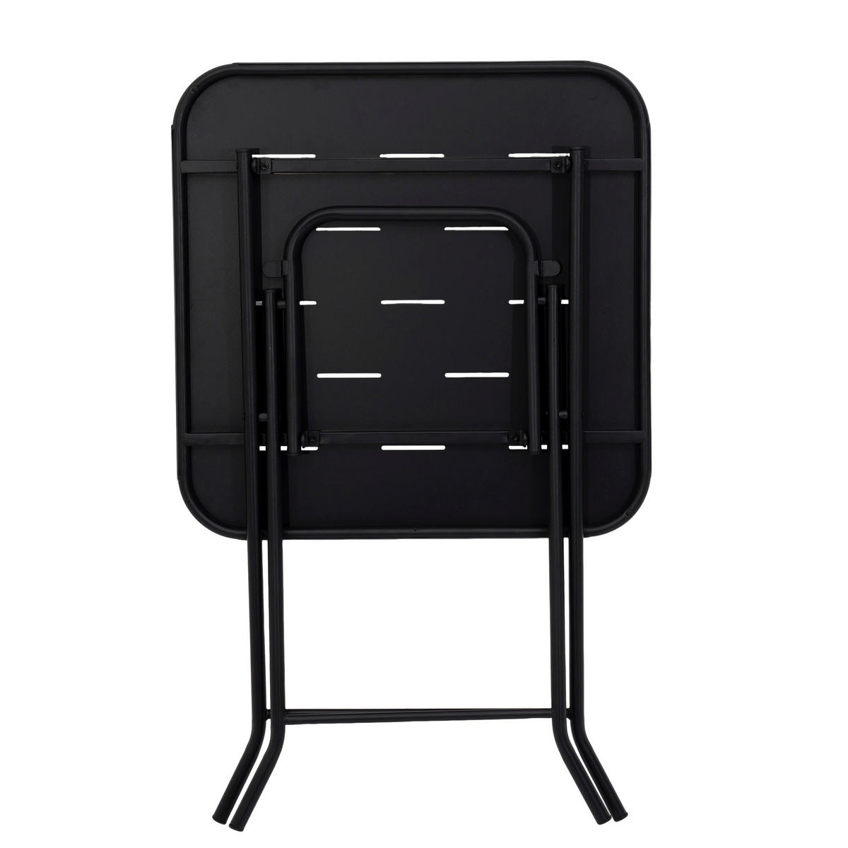 BALKONSET BISTRO SET,klappbar,Metall,für 2 Personen,Schwarz - Schwarz, Metall - LVHOM