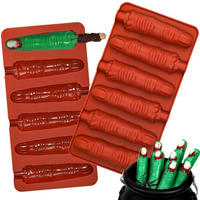 BACKFORM Finger 2-teiliges Set Silikon Halloween - Transparent, Kunststoff