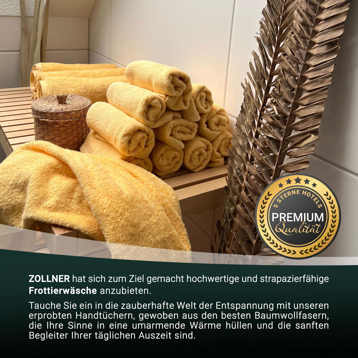 GÄSTETÜCHER, 10er-Set, 30x50 cm, 100% Baumwolle, Gelb - Gelb, Textil (30/50cm) - Zollner
