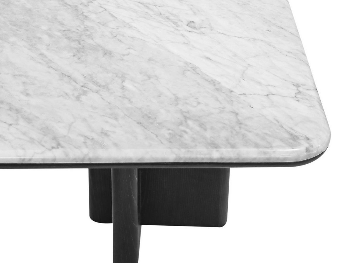 COUCHTISCH - 100 cm x 60 cm - marmor - schwarz, weiß Zaneska - Schwarz/Weiß, Stein (60/100/40cm) - Vente-Unique