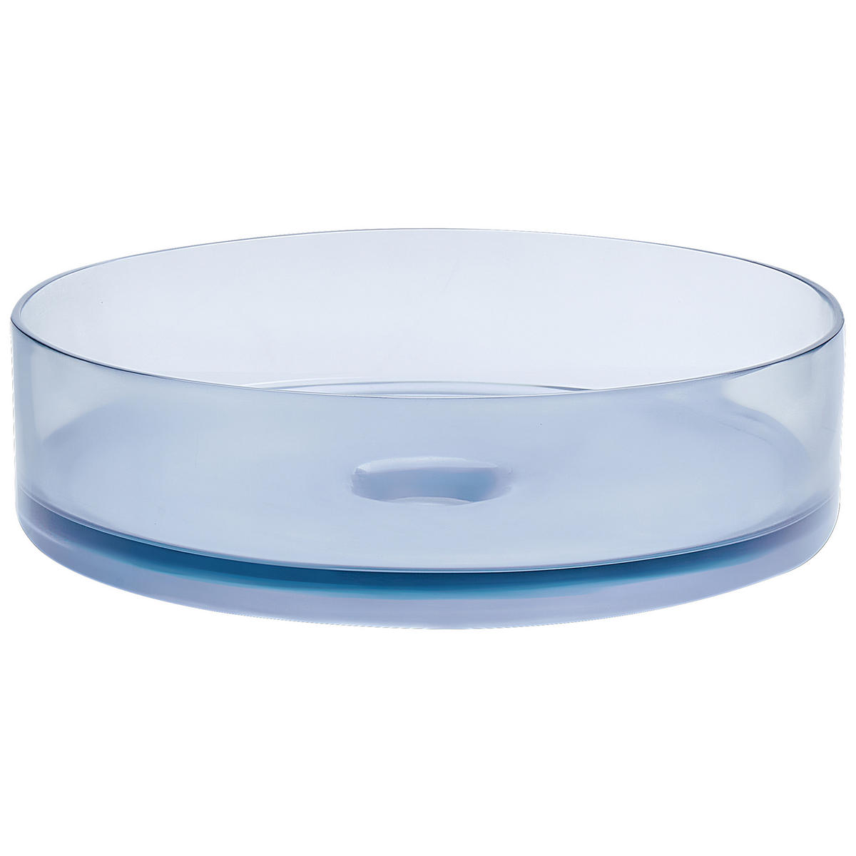 AUFSATZWASCHBECKEN Hellblau 36 cm Mineralwerkstoff Tolosa - Blau/Hellblau, Keramik (36/10/36cm) - Beliani