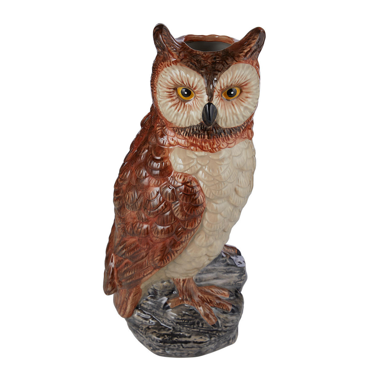 VASE Rosalie Eule - Braun, Stein (30cm) - Butlers