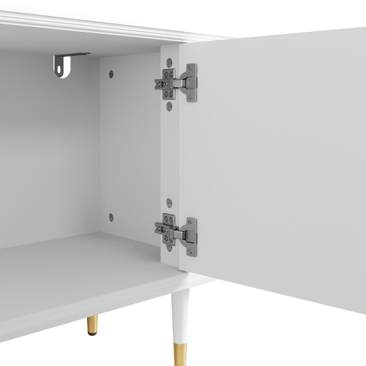 TV-LOWBOARD Weiß 170/36/54 cm - Weiß, Holzwerkstoff (170/54/36cm) - PANGIVO