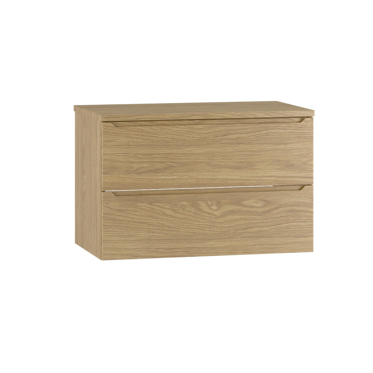 WASCHTISCHUNTERSCHRANK 80.6cm Viggo Holz - Braun, Holzwerkstoff (80.6/52.2/46.5cm) - Petits-meubles