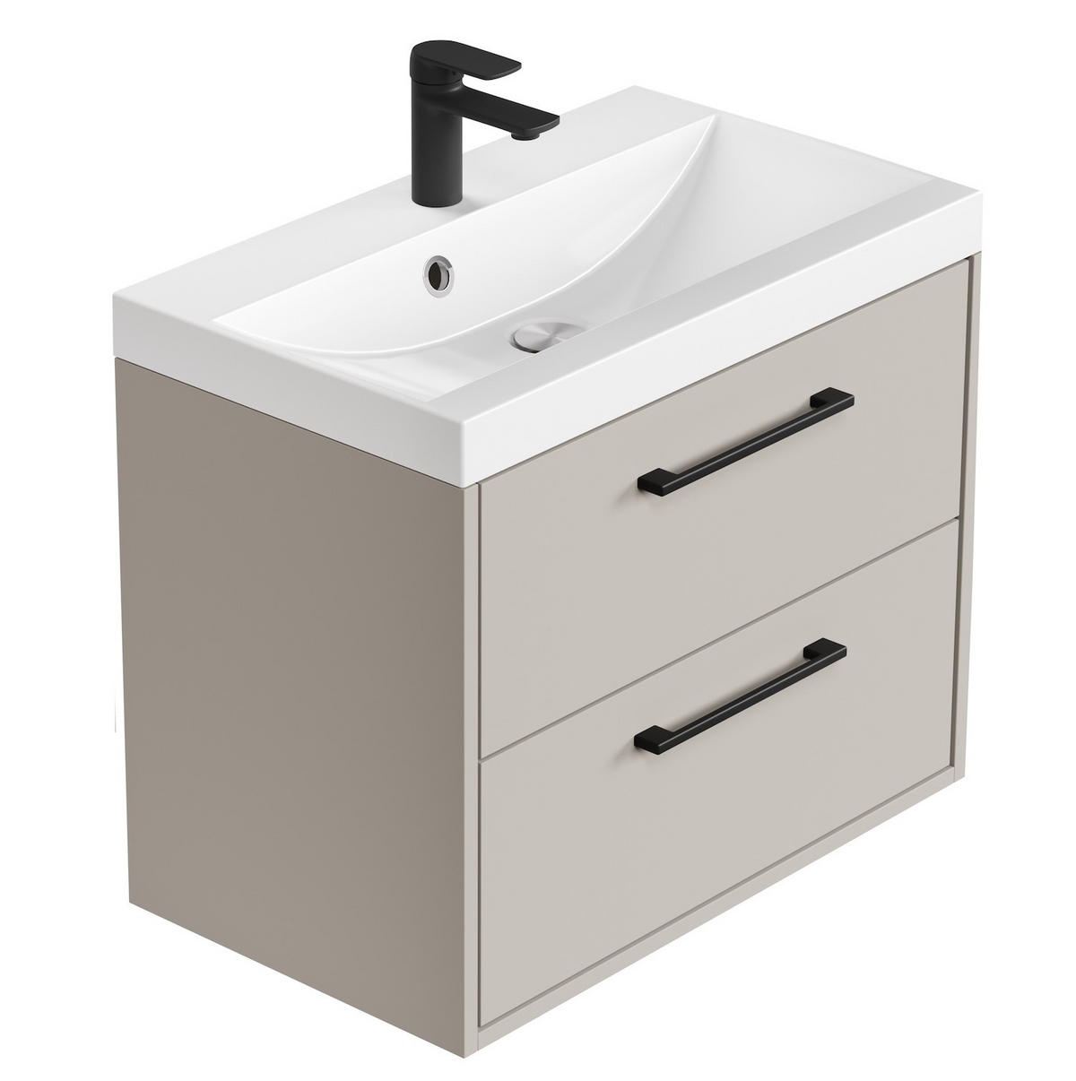 BADMÖBEL-SET Florence 2 Teile Cashmere - 60 x 35 x 51 cm - Kaschmir, Holz (60/51/35cm) - Badplaats