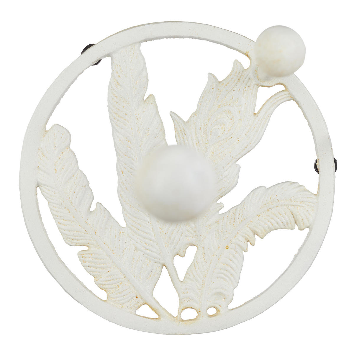 KÜCHENROLLENHALTER - Weiß, Kunststoff/Metall (16/33/16cm) - Relaxdays