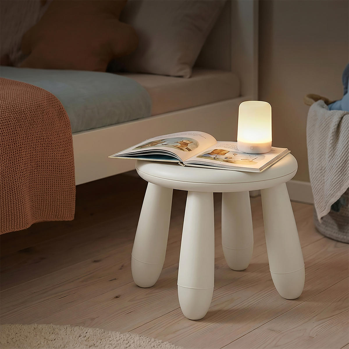 STOLIČKA Bílá plastová 26 cm - bílá, plast (28/26/28cm) - Relaxdays