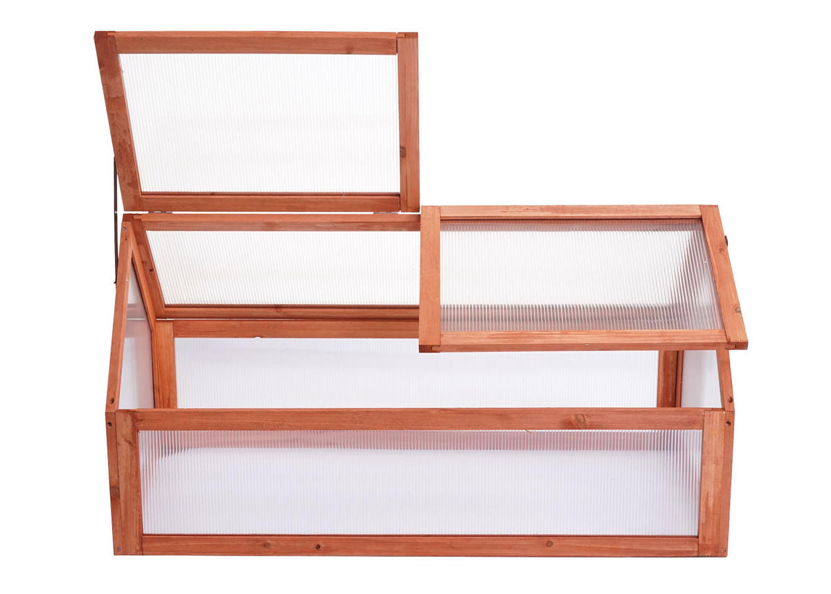 FRÜHBEET Braun - Braun, Holz (57/108/54cm) - MCW