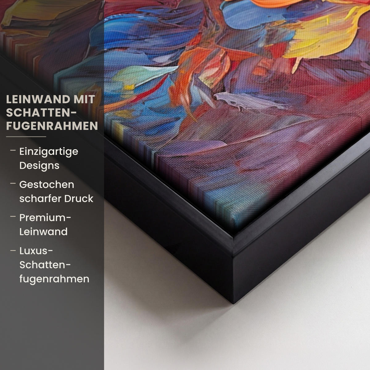 LEINWAND Bilder mit Rahmen - Ölgemälde - Kunst - Abstrakt - Farbenfroh - 30x40 - Altrosa, Textil (30/40cm) - MuchoWow