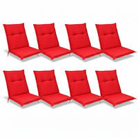 NIEDERLEHNERAUFLAGE Base NL 100x50x6cm Rot (8tlg) - Rot, Textil (50/6/100cm) - Beautissu 