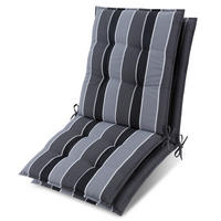 NIEDERLEHNER Sun-NL 105x50x8cm Anthrazit-Gestreift (2tlg) - Dunkelgrau, Textil (50/100cm) - Beautissu 
