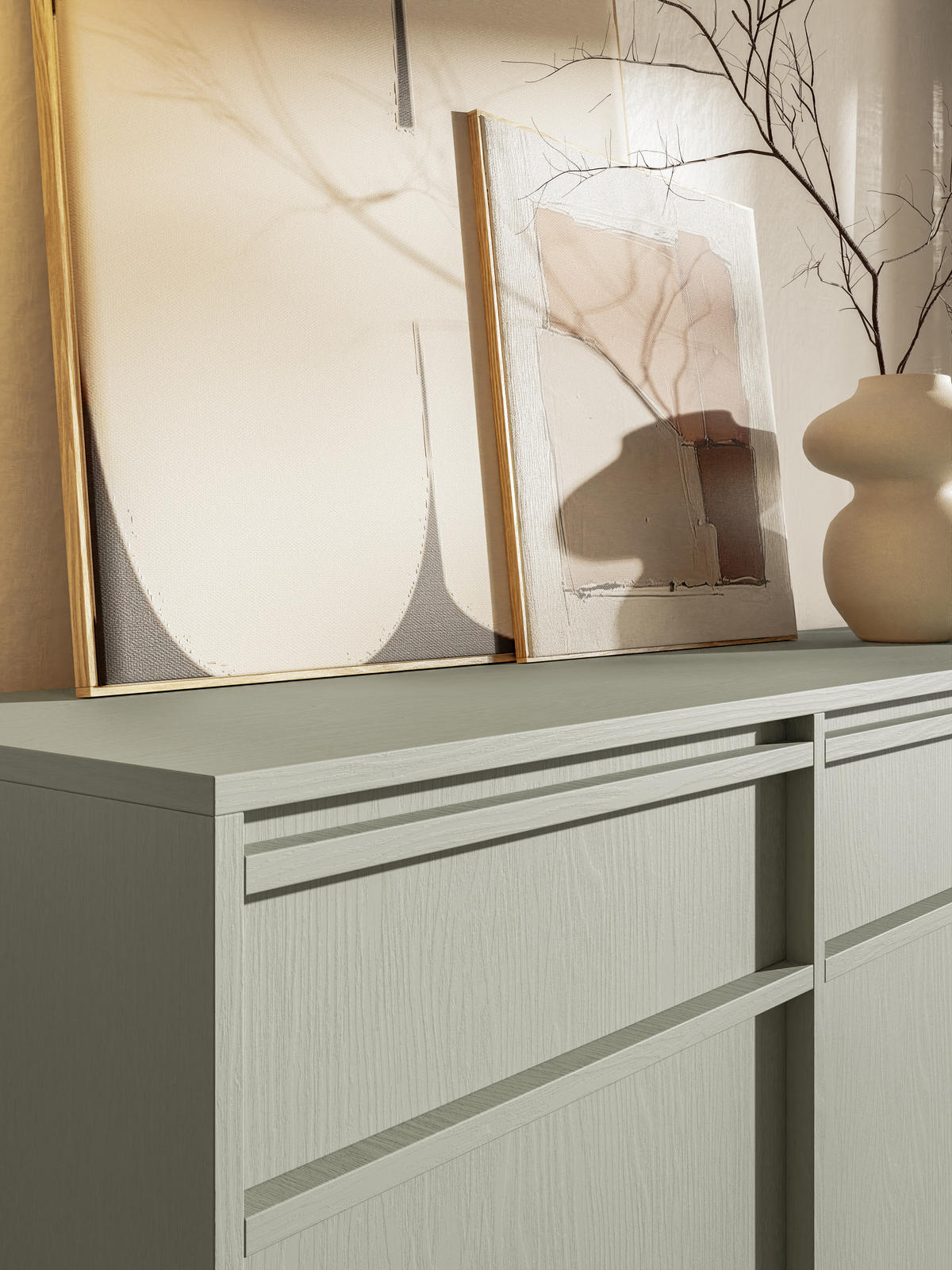 SIDEBOARD Evo Salbeigrün 154 cm - Salbeigrün, Holzwerkstoff (154/61.6/39cm) - Selsey