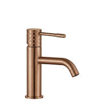 WASCHBECKENARMATUR Rea Lungo Diamond Brush Copper - Kupferfarben, Metall (20/19/10cm) - REA