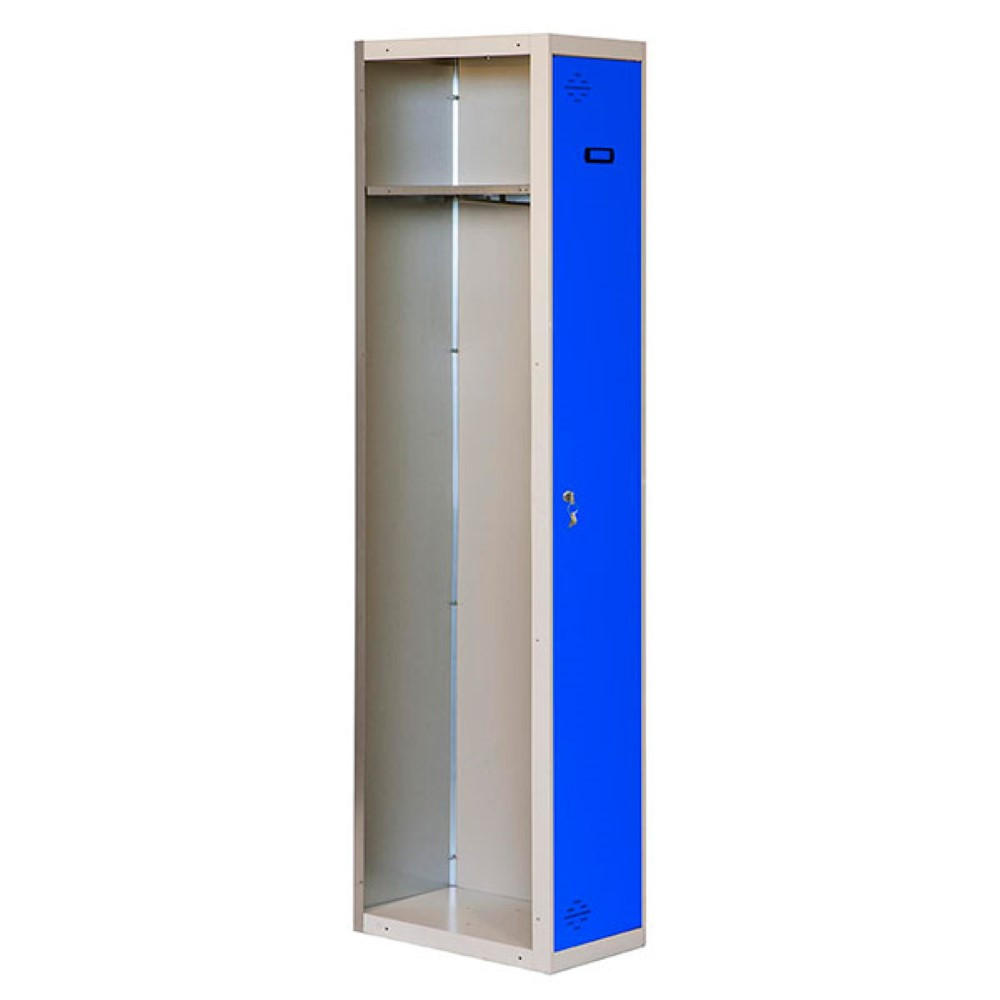 SPIND Amego HxBxT 180x30x50 cm 1 Abteil Anbaumodul Grau-Blau - Grau, Metall (30/180/50cm) - PROREGAL