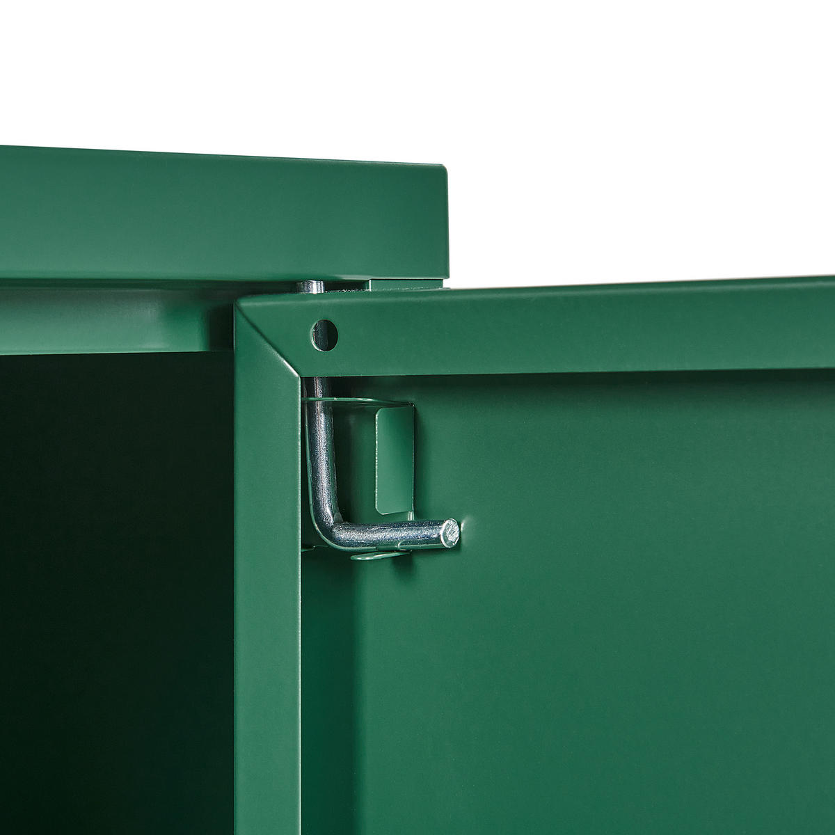 LOWBOARD grün 2 Türen 100 cm Uria - Grün, Metall (100/65/40cm) - Beliani
