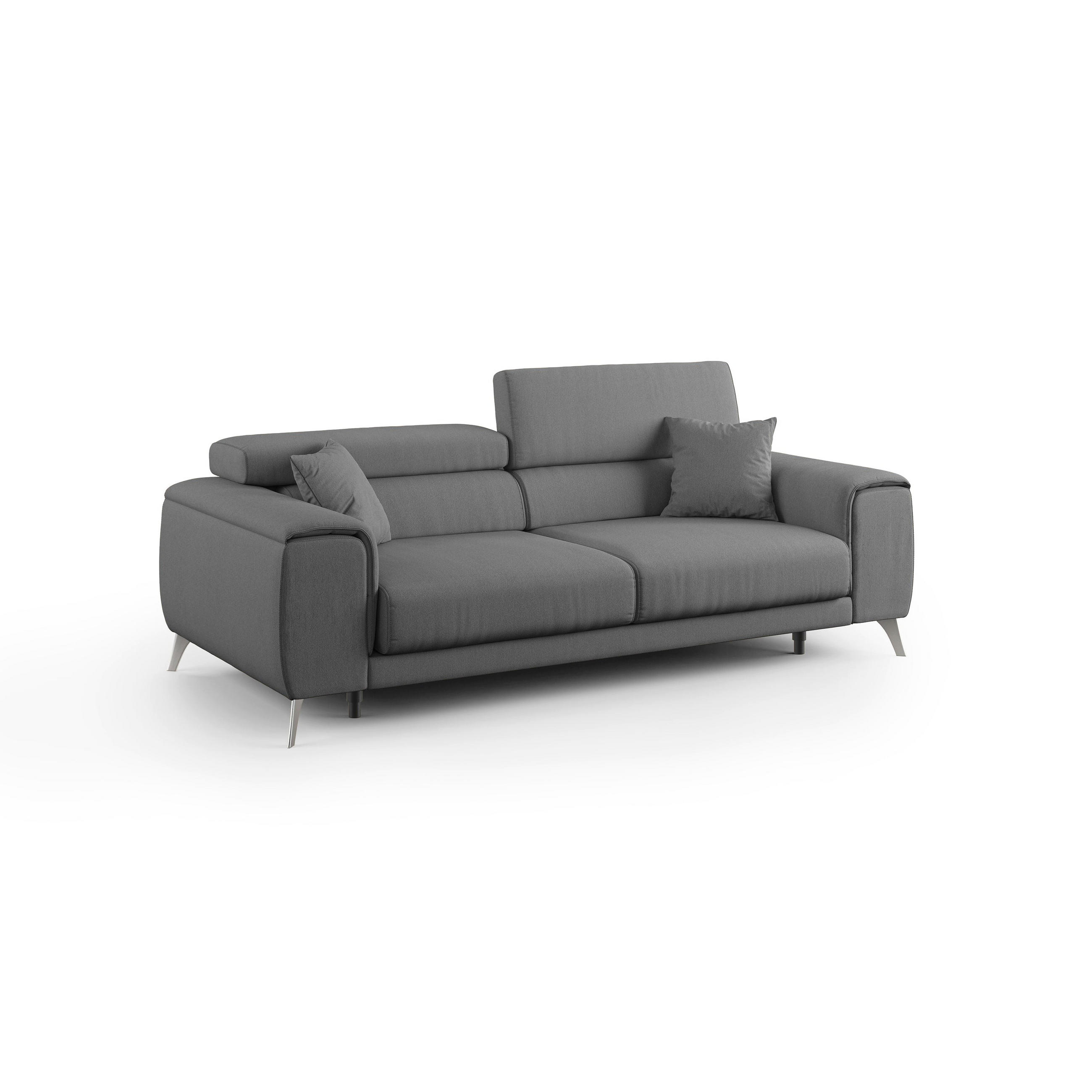 LINEARSOFA Fusion - Anthrazit, Textil (185/73/102cm) - Divani.store