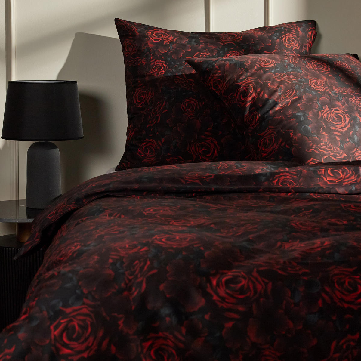 BETTWÄSCHE Estillo - Dunkelrot, Textil (160/200cm) - home&you