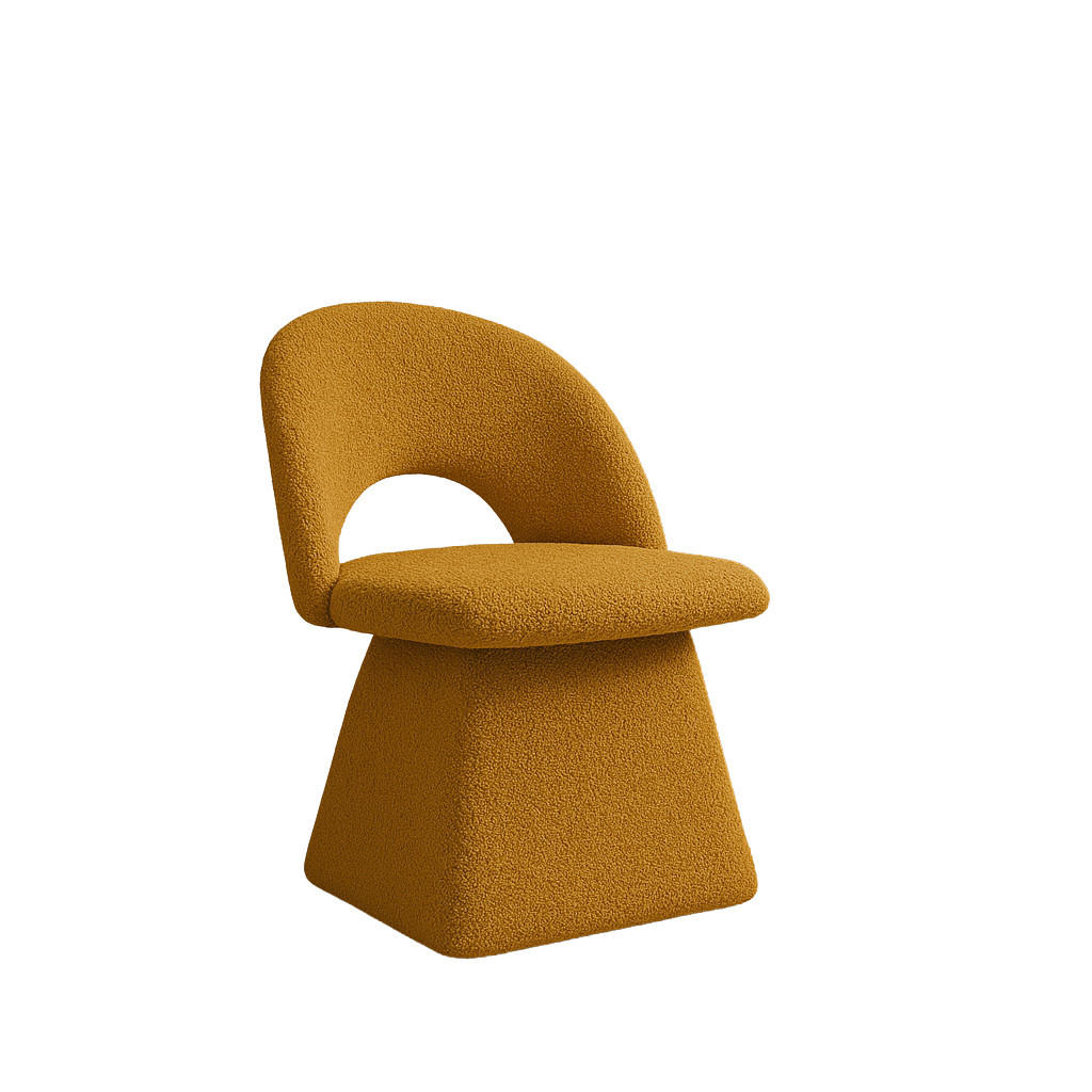 STUHL Abisso Mils Stoff Catch Me Kein Drehgelenk Gelb - Gelb, Holz (52/79/57cm) - Kaiser Möbel