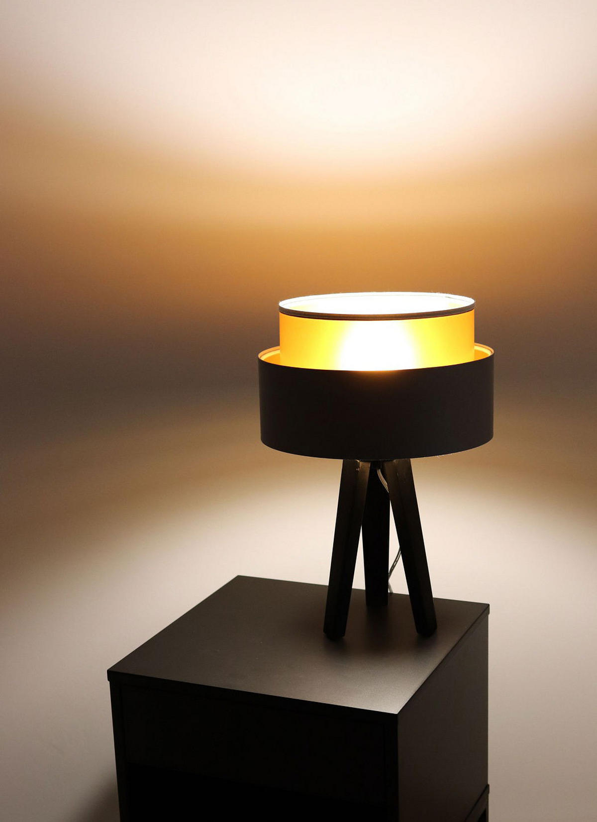 TISCHLAMPE Gold 30/45 cm - Goldfarben, Kunststoff (30/0.7/45cm) - ONZENO