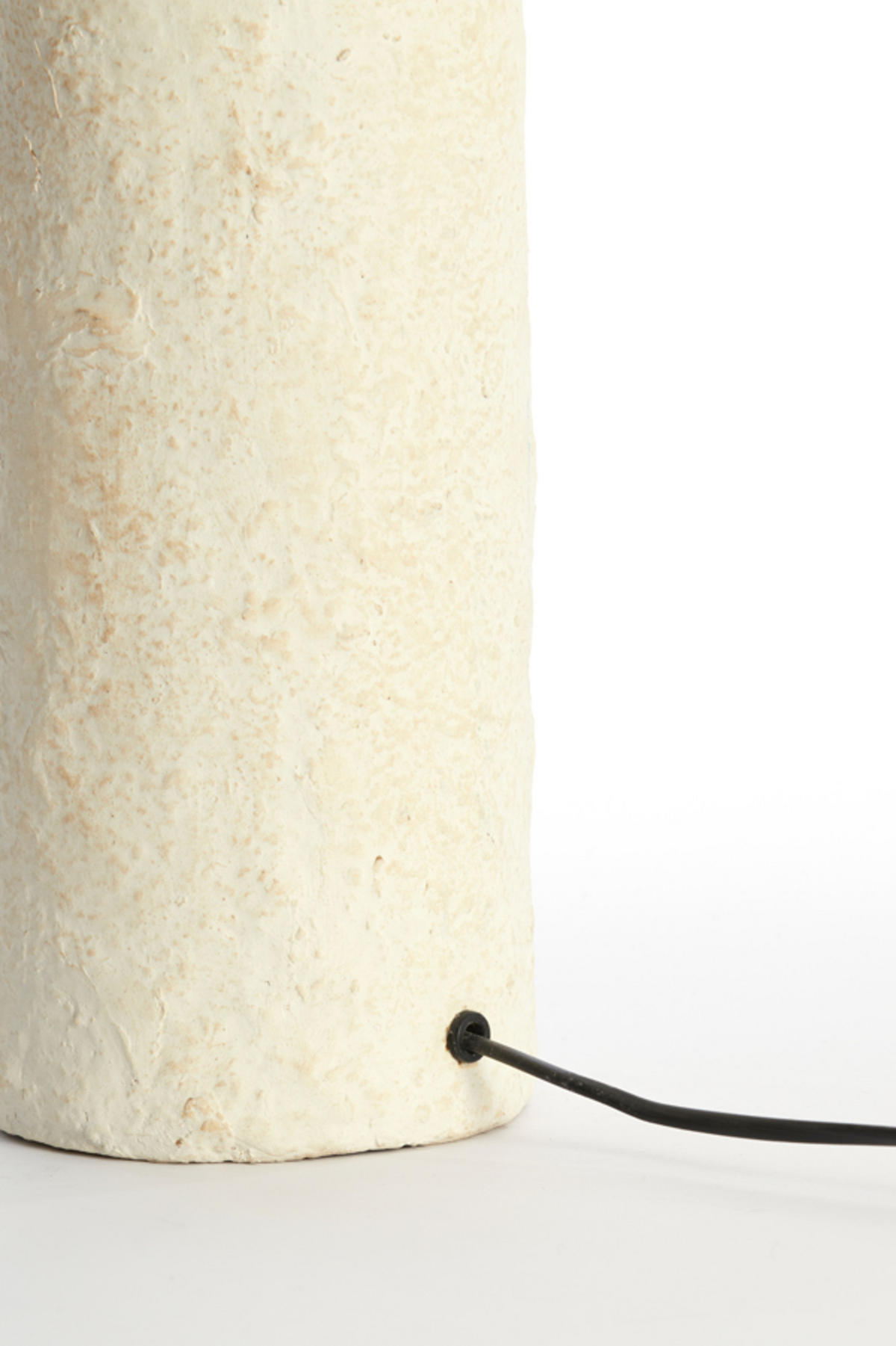 TISCHLAMPE Qazu Braun Ø30/48 cm - Creme, Papier (30/30/48cm) - Light & Living