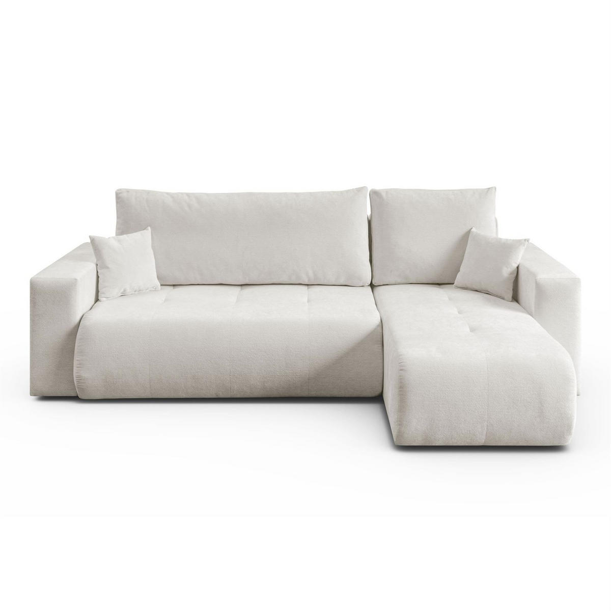Ecksofa CLOUD II L mit Schlaffunktion, Vibe 03 - Creme, Textil (247/152cm) - Lookway