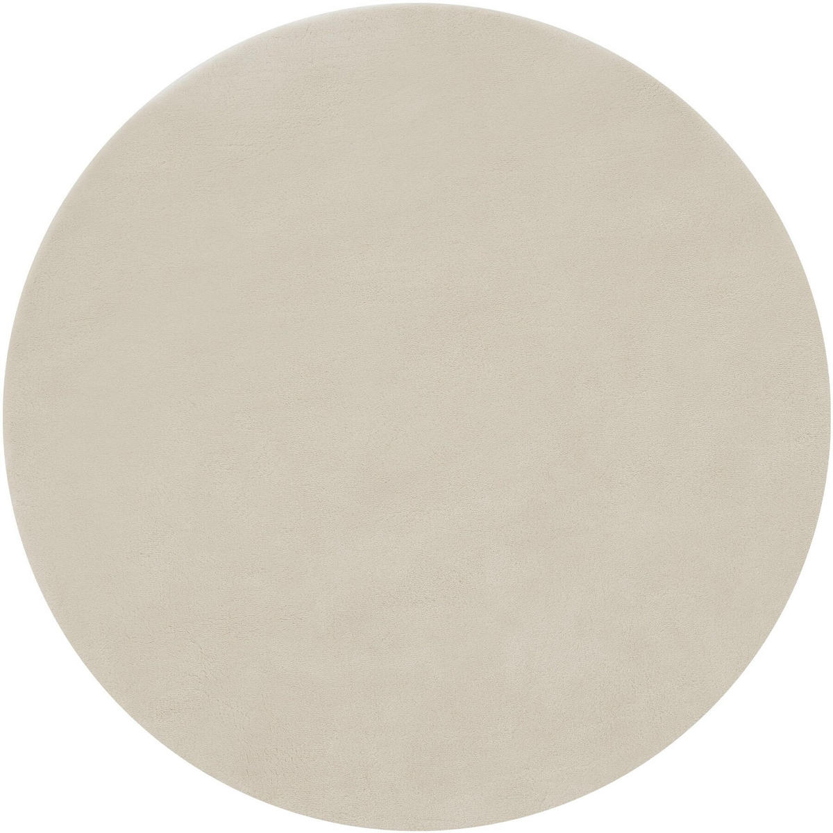 KURZFLORTEPPICH Soft Zone,rutschfeste Unterseite,beige - Beige, Kunststoff (120/120cm) - tectake