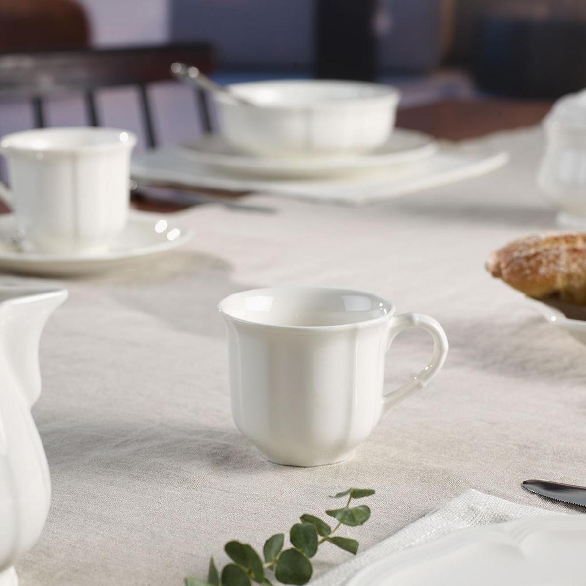 ESPRESSOTASSEN Manoir weiß 80 ml 6er Set - Weiß, Keramik (0.08L) - Villeroy & Boch