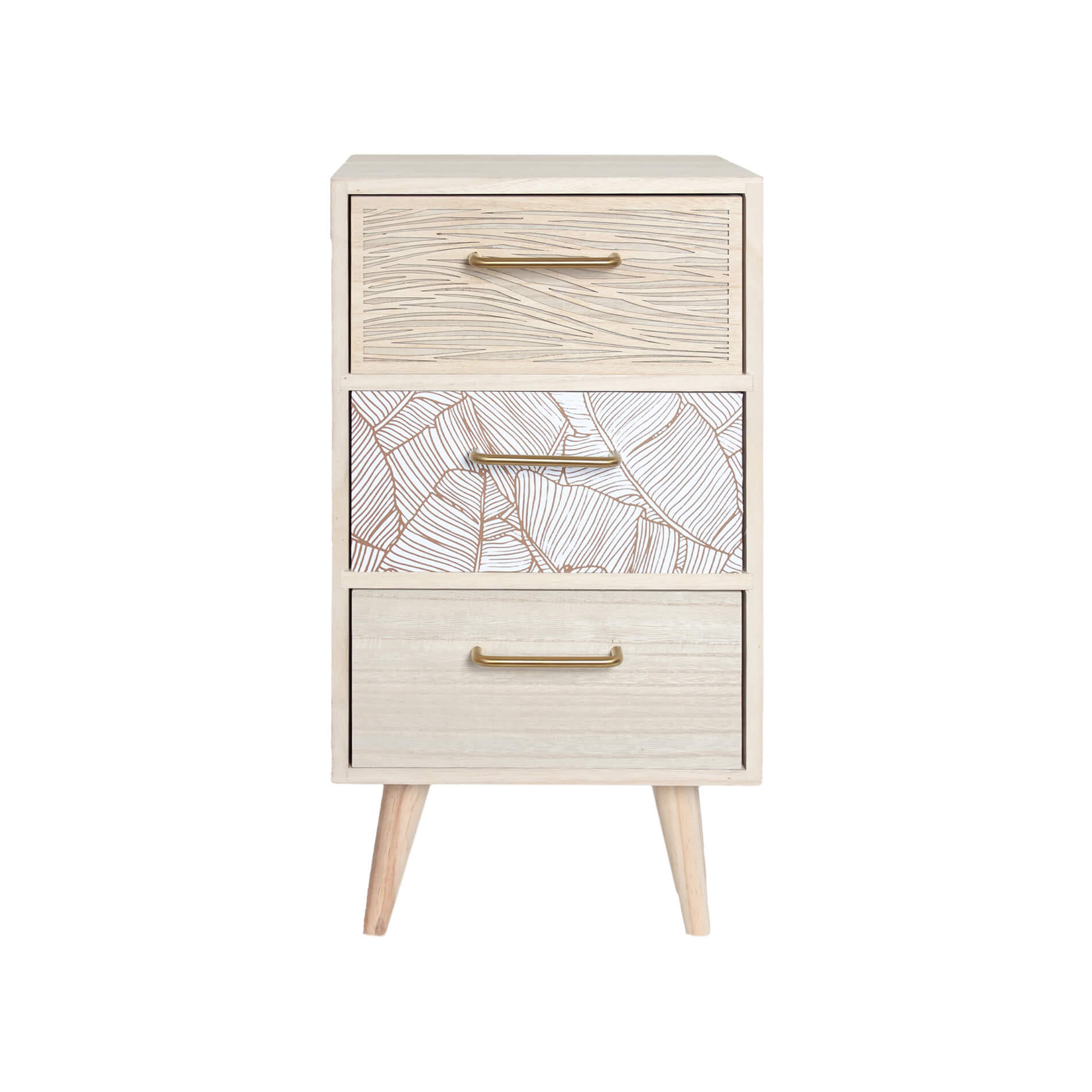 NACHTTISCH Hellbraun 29/29/58 cm - Hellbraun, Naturmaterialien (29/58/29cm) - Mobili Rebecca
