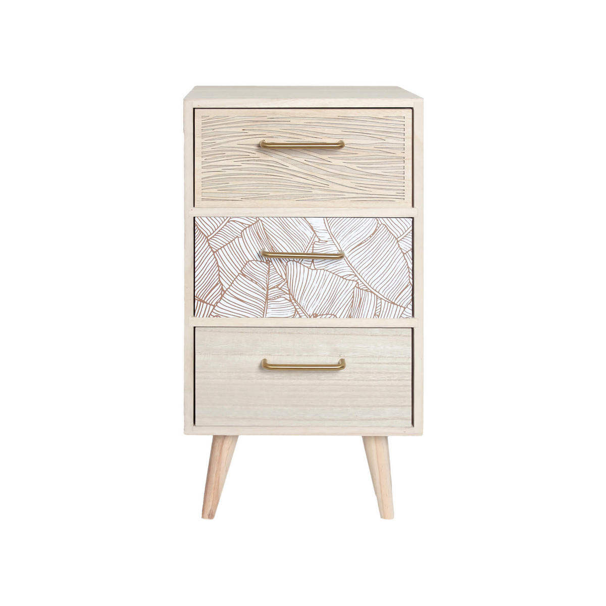 NACHTTISCH Hellbraun 29/29/58 cm - Hellbraun, Naturmaterialien (29/58/29cm) - Mobili Rebecca