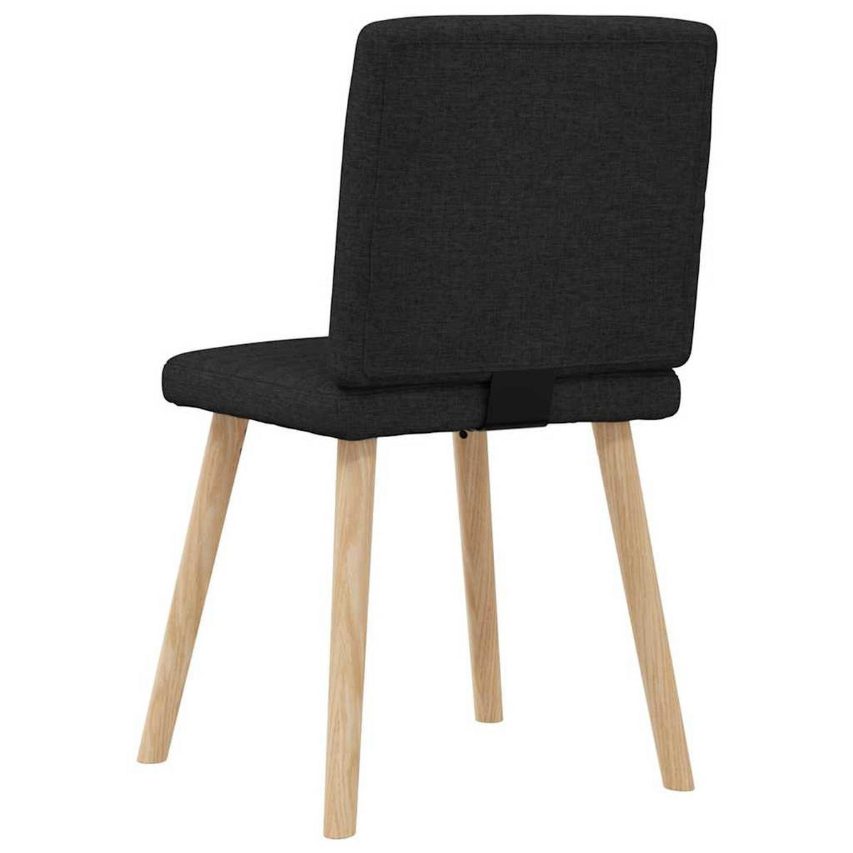 ESSZIMMERSTÜHLE 2 Stk. Schwarz Stoff 45*54*86cm - Schwarz, Metall (45/86/54cm) - ZMH