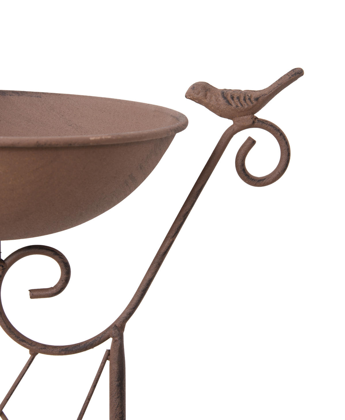 VOGELTRÄNKE Paul Eisen Braun, 81x19x31,5cm - Braun, Metall (19/81/31.5cm) - DELUKE