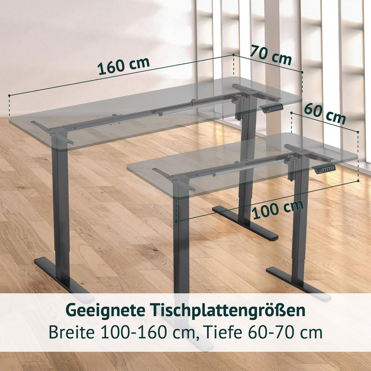 SCHREIBTISCHGESTELL Jiri Schwarz - Schwarz, Metall (58.5/135/118cm) - SVITA