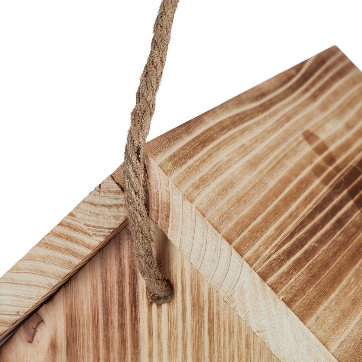 VOGELFUTTERHAUS - Hellbraun, Holz/Kunststoff (31/24/20cm) - Relaxdays