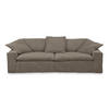 SOFA XL NETTA Braun Cord - Dunkelbraun/Braun, Birkenholz/Textil (258/90/116cm) - KAWOLA