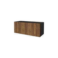 LOWBOARD NOA-2-W 100x40x41 cm - Schwarz / Katania - Eiche Wotan, Holzwerkstoff (100/40/41cm) - ALTDECOR