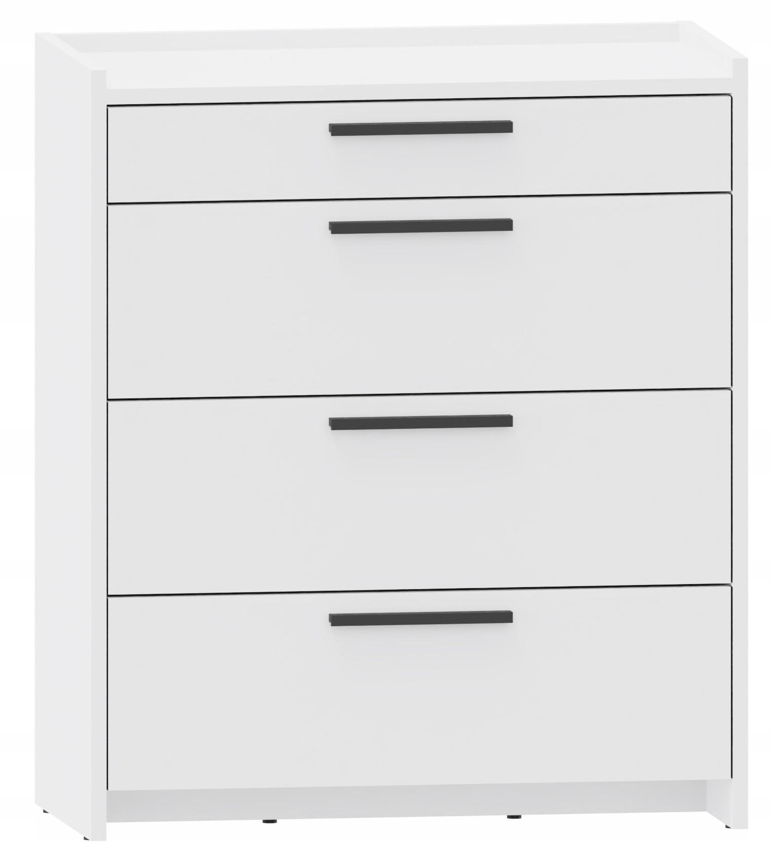 KOMMODE ALTIVO 3SW1SN Weiß 68,8/35,9/80,6 cm - Weiß, Holzwerkstoff (68.8/80.6/35.9cm) - Matkam Möbel