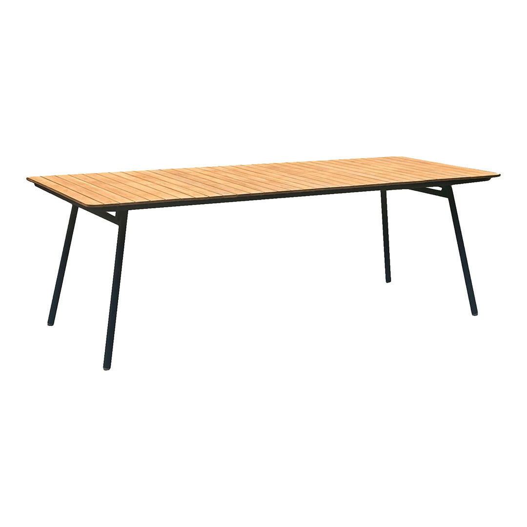 GARTENTISCH, Cleveland, Teak, Metall, 90 x 220 x 74 cm - Teakfarben, Metall (220/90/74cm) - ebuy24