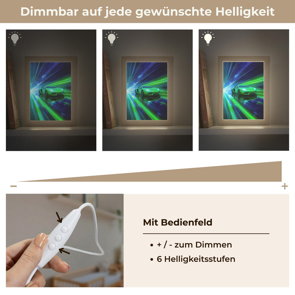 NACHTTISCHLAMPE Geschwindigkeit - Leicht - Sportwagen - Grün 15x20 cm - Grün, Holzwerkstoff (8/15/20cm)