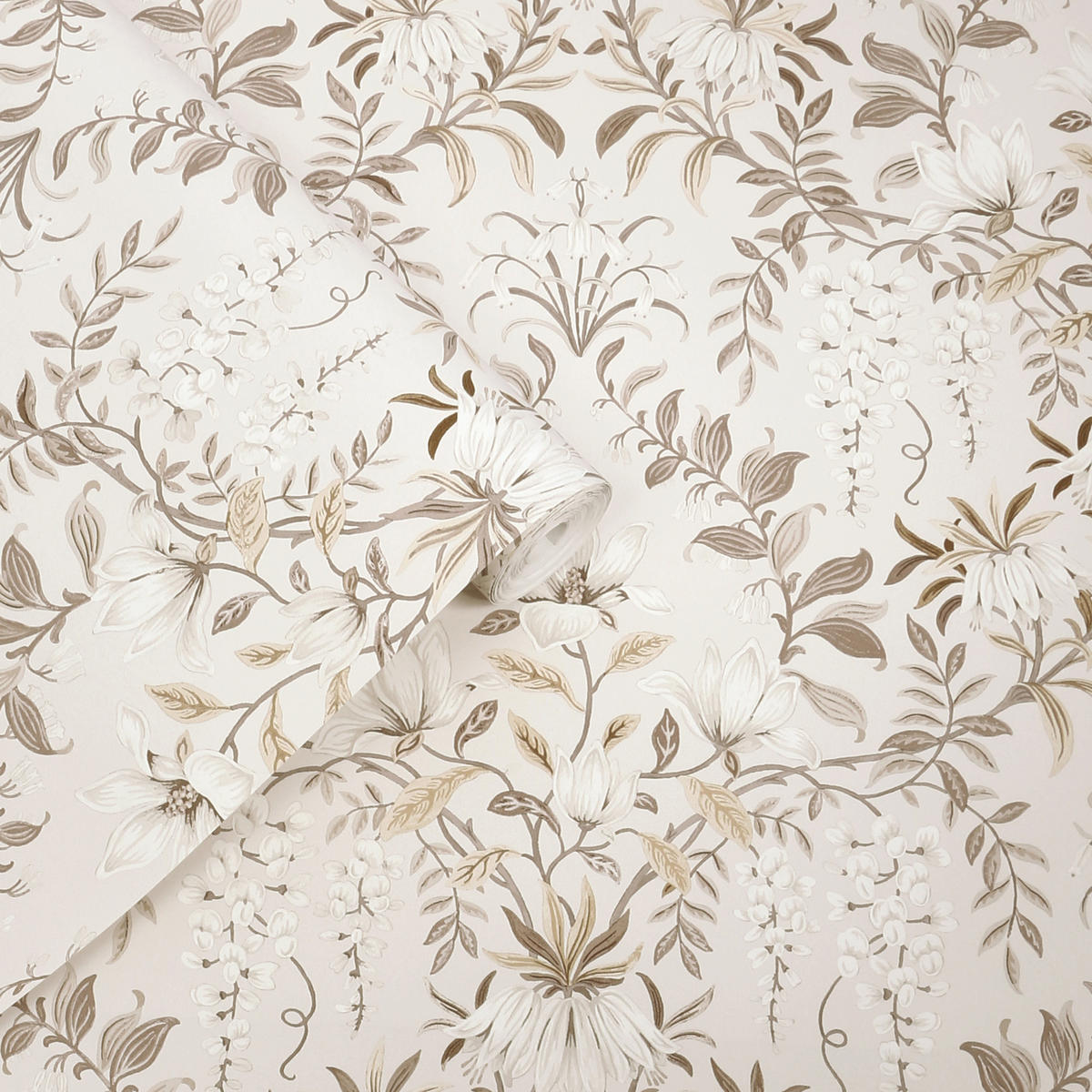 VLIESTAPETE Parterre - Naturfarben, Papier/Kunststoff (52/1000cm) - LAURA ASHLEY