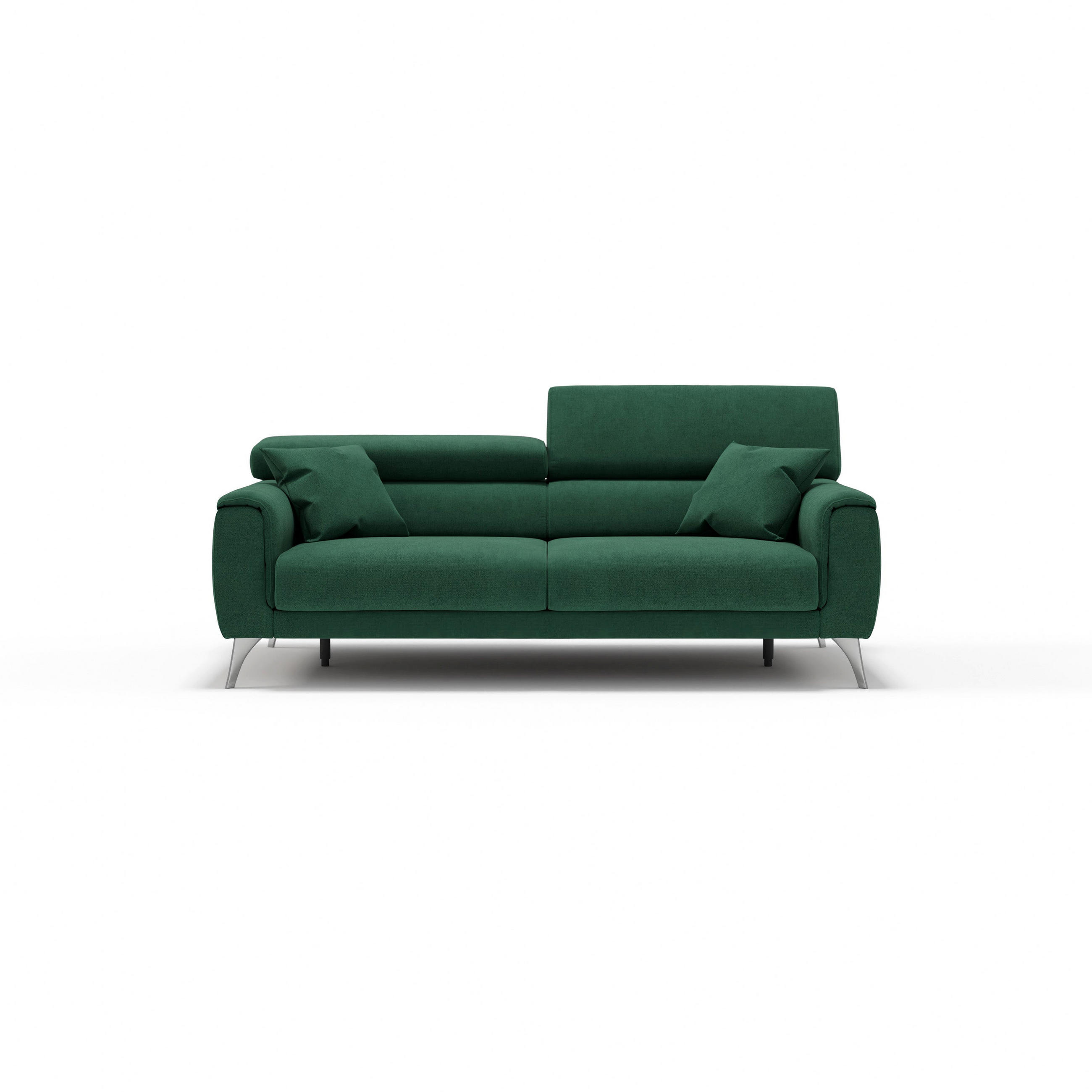 LINEARSOFA Caravaggio - Grün, Textil (199/73/102cm) - Divani.store