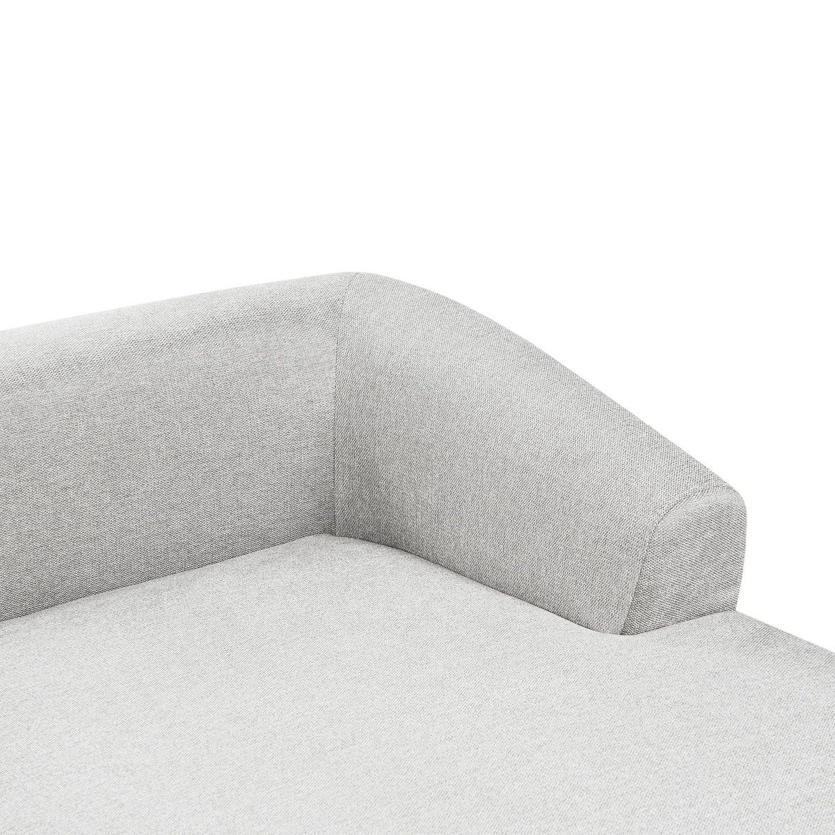 3-SITZER-ECKSOFA Stoff hellgrau linksseitig Svansele - Grau, Textil (278/174cm) - Beliani