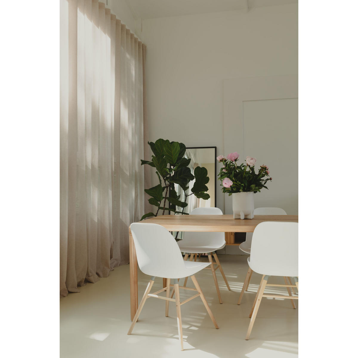 ESSTISCH Storm 180x90 cm Natural - Naturfarben, Holz (180/90/75cm) - Zuiver