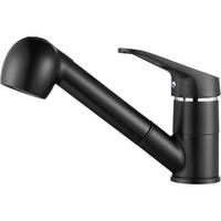 KÜCHENARMATUR ausziehbar Schwarz 360° drehbar - Schwarz, Metall (26/7.5/36cm)