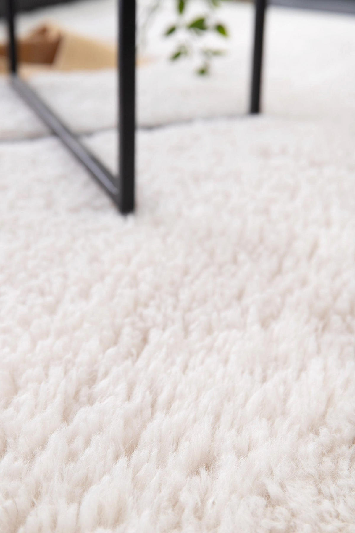 TEPPICH Shaggy ultraweich Wolloptik beige - Beige, Textil (160/230cm) - AFK Living