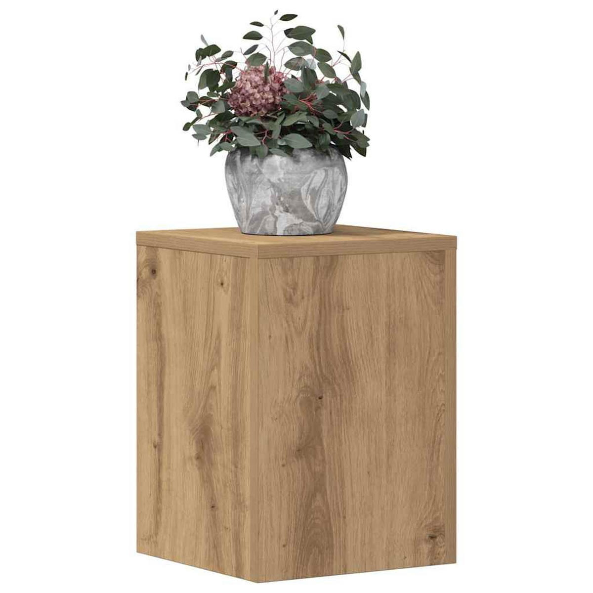 PFLANZENSTÄNDER 2er Set Artisan-Eiche 25/25/35 Cm Holzwerkstoff - Braun, Holzwerkstoff (25/35/25cm) - vidaXL