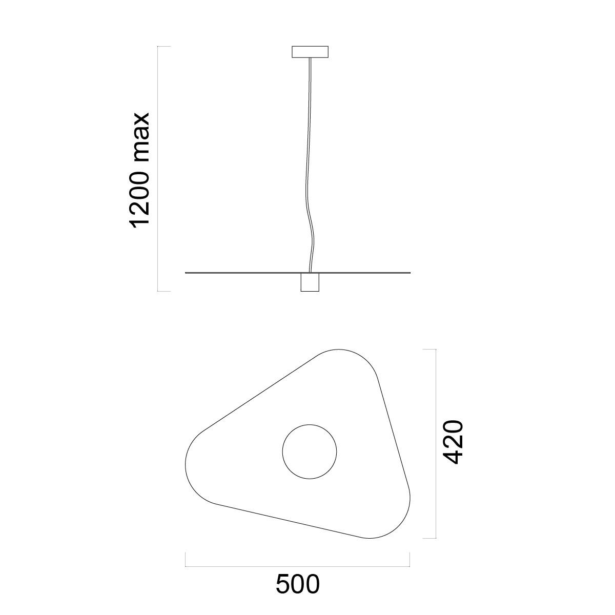 HÄNGELEUCHTE - Kupferfarben, Metall (42/50/7cm) - Lumicom