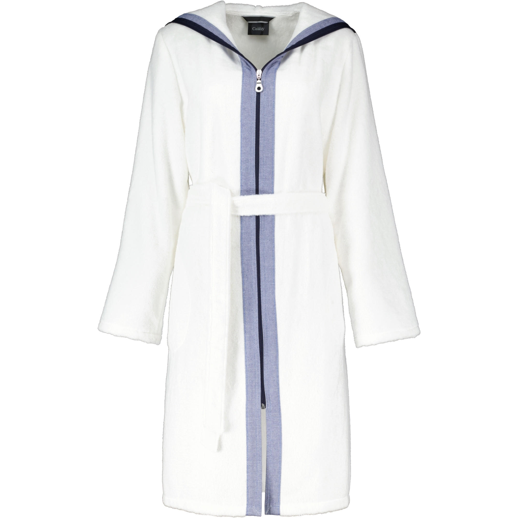 BADEMANTEL DAMEN REISSVERSCHLUSS BRETON 6598 WEISS - 600 - Weiß, Textil (XLnull) - Cawoe