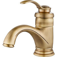 BADEZIMMERARMATUR mit Zulaufrohr, teekannenförmig, 145 mm hoch, goldfarben. - Goldfarben, Metall (29/6/16cm) - Vallsero