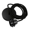 PENDELLEUCHTE Hang 1 Flammig Retro - Schwarz, Naturmaterialien (250/1/250cm) - HOOPZI